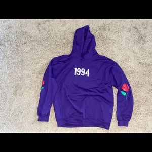 Purple Yours Truly hoodie